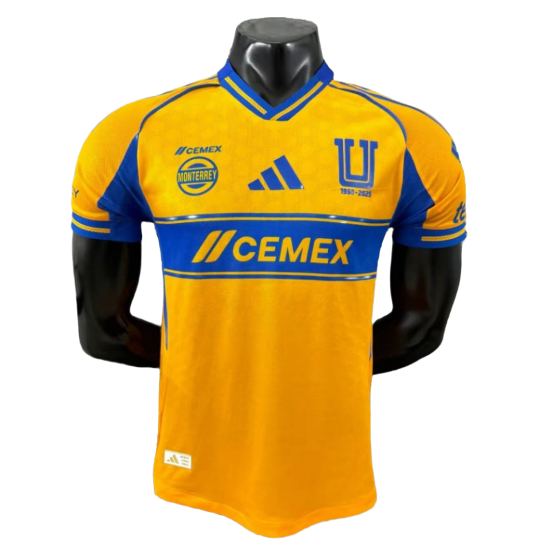 Tigres UANL Soccer jersey Home Shirt 2025-26 Player version
